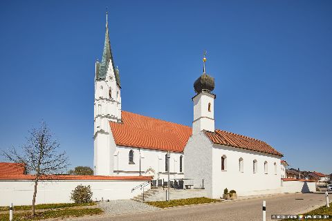 Gemeinde Unterdietfurt Landkreis Rottal-Inn Kirche (Dirschl Johann) Deutschland PAN